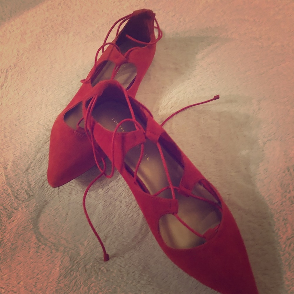 Loeffler Randall point toe flats